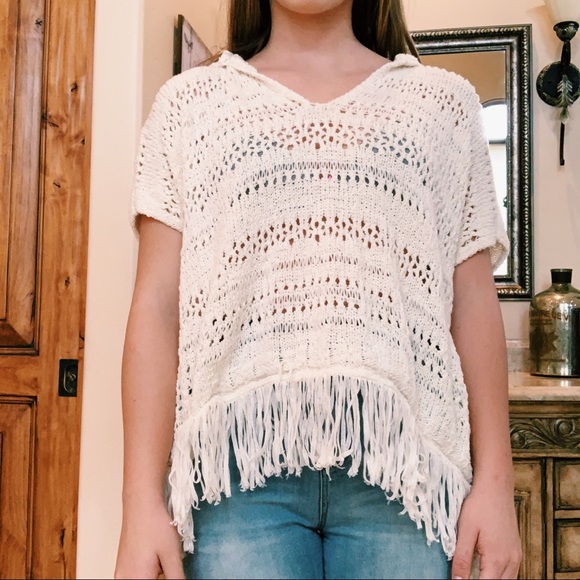 American Eagle Outfitters Sweaters - AEO Crochet Poncho